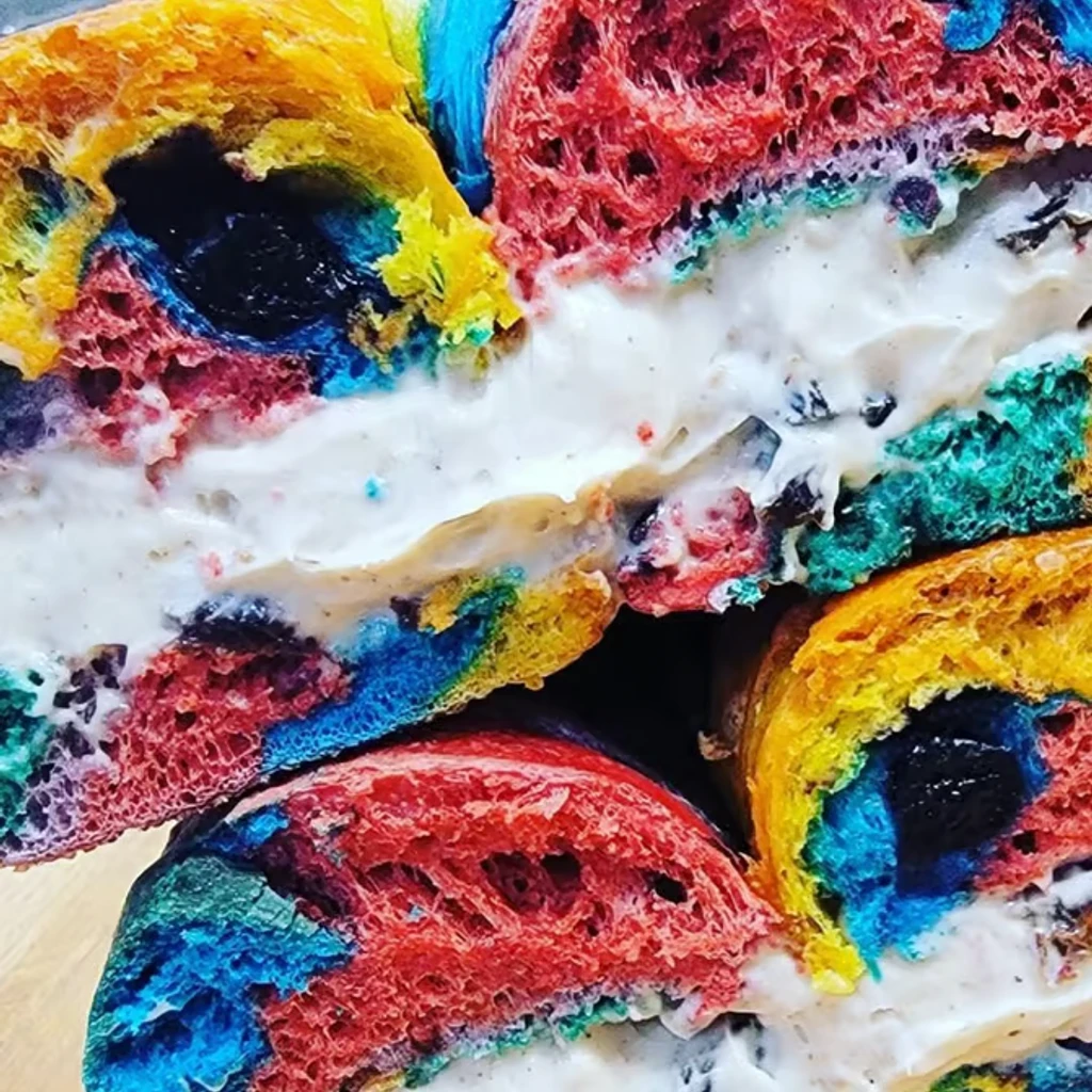 Toasted Bagel with Flavored Cream Cheese
